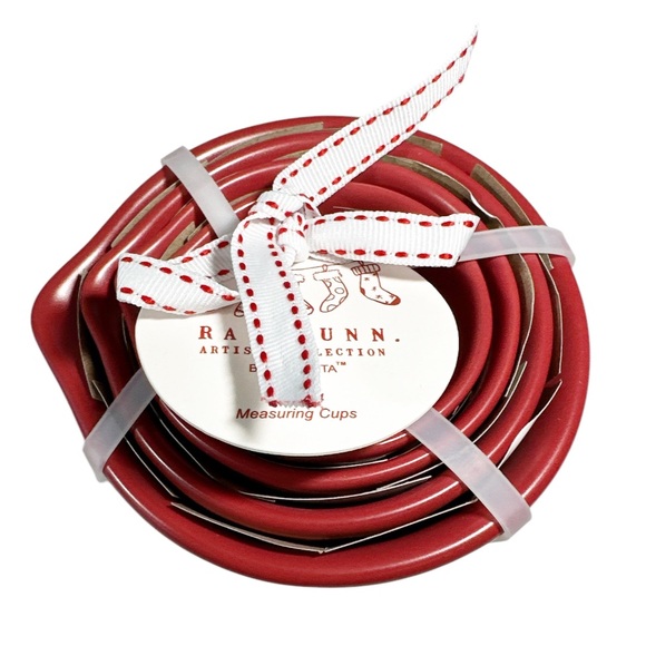 NEW Rae Dunn PEPPERMINT SWIRL CHRISTMAS Measuring Cup Set/4 - Picture 4 of 4